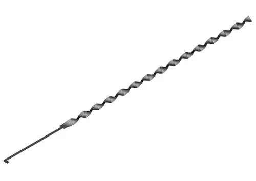 Langer, spiralförmiger Turbulator von Bosch, der in verschiedenen Anwendungen zur Verbesserung der Durchflussleistung eingesetzt wird.